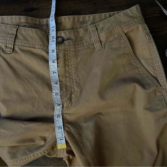 Toad & Co Men’s Mission Ridge Pant In TABAC VINTAGE WASH Sz 32X34 Organic Cotton - Picture 11 of 14